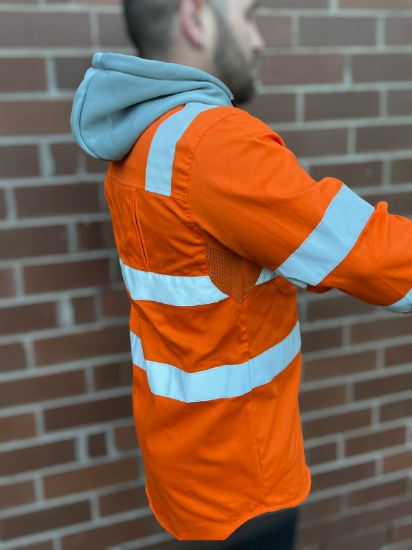 BENNETT INDUSTRIES Hooded Cotton Drill Shirt